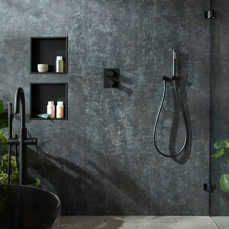 Safari Lever 2 Outlet 2 Handle Concealed Thermostatic DX Valve