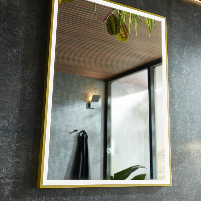 Safari Rectangle Illuminated LED Bathroom Mirror, 600mm x 800mm