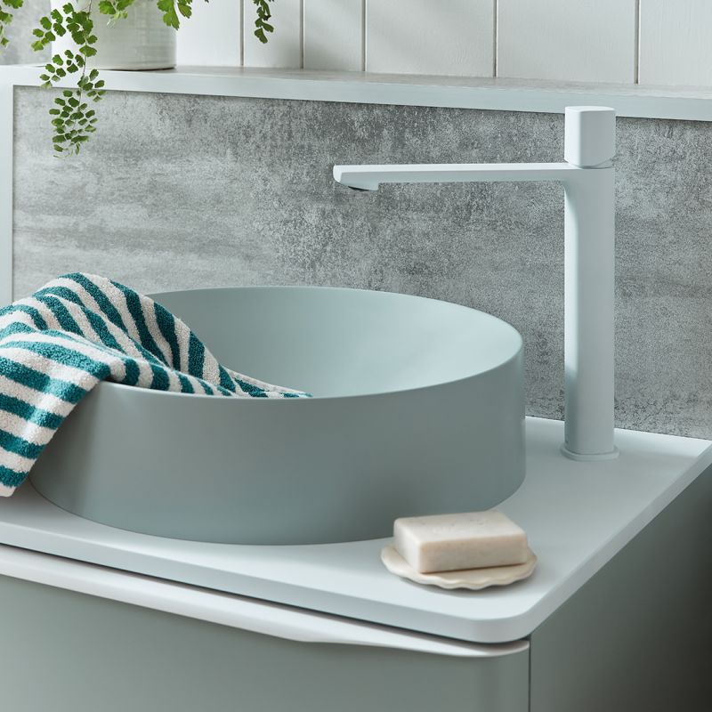 Cameo Round Mineral Cast Countertop Basin