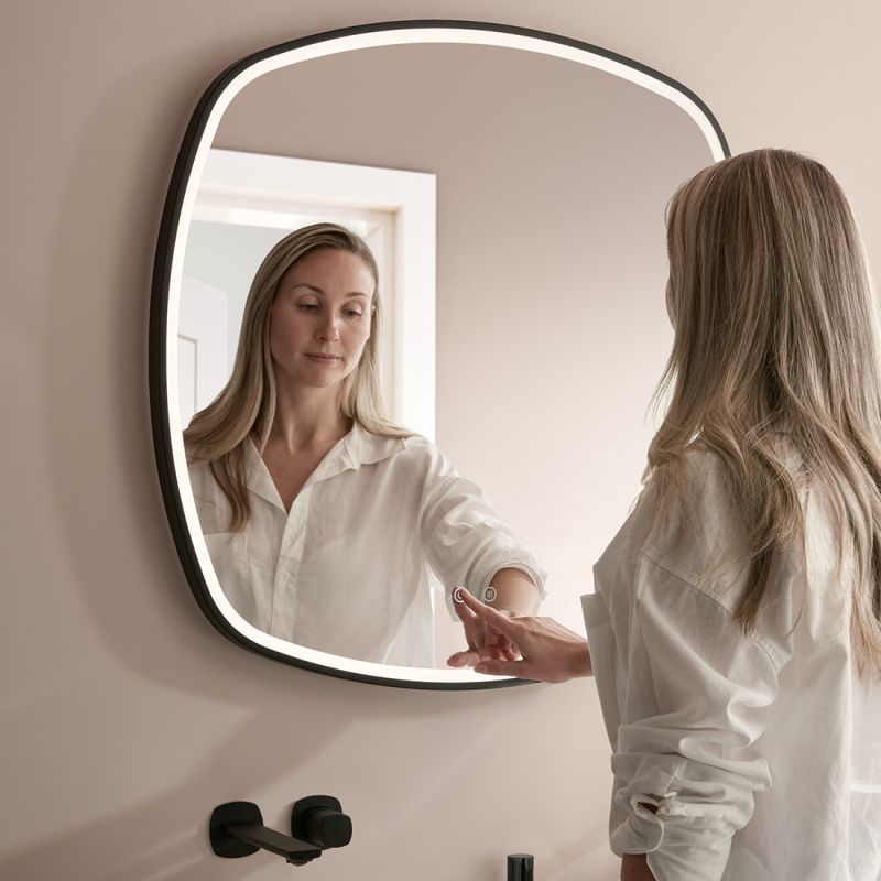 800mm Illuminated Soft Square Mirror