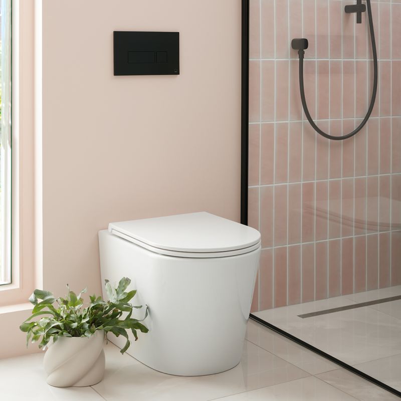 Back to wall WC with round bowl