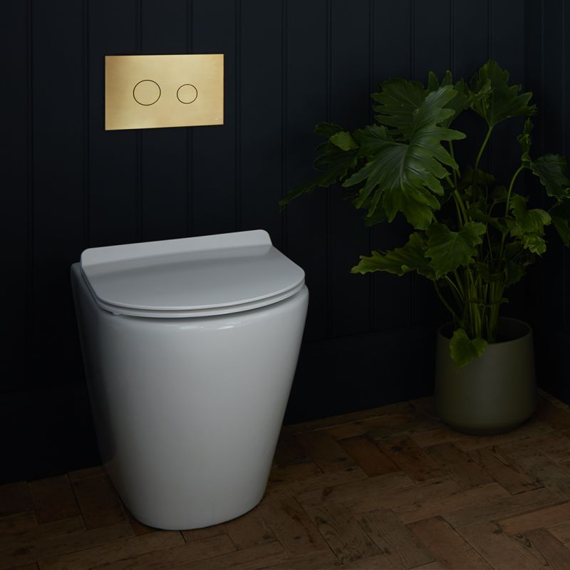 Round Button Flush Plate