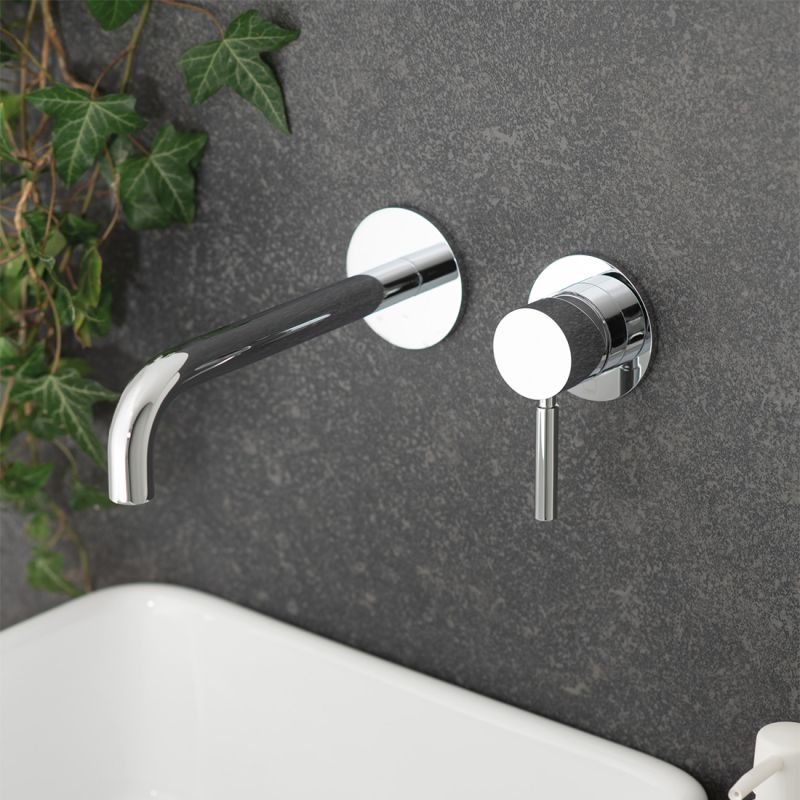 Slimline Wall Mounted
Basin Mixer
180mm Spout