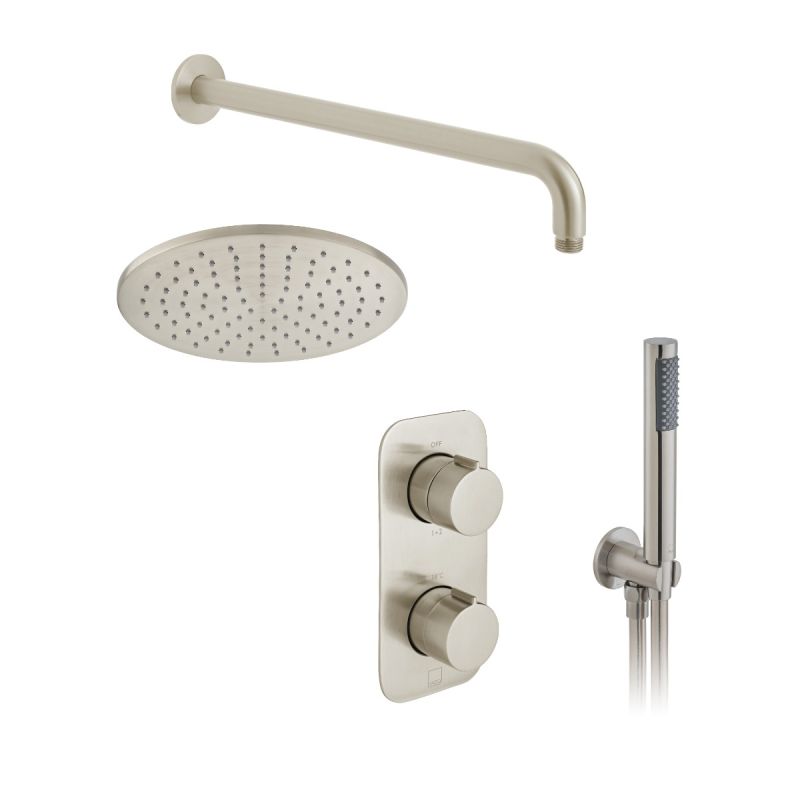 Tablet Altitude Concealed Thermostatic Showering Package with Mini Kit, 2 Outlet