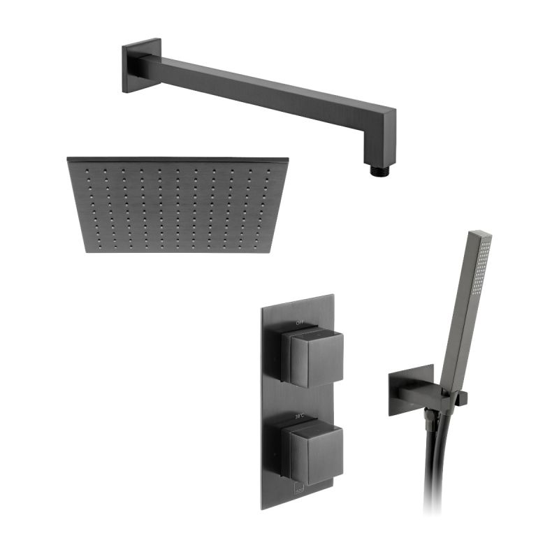 Tablet Notion Concealed Thermostatic Showering Package with Mini Kit, 2 Outlet
