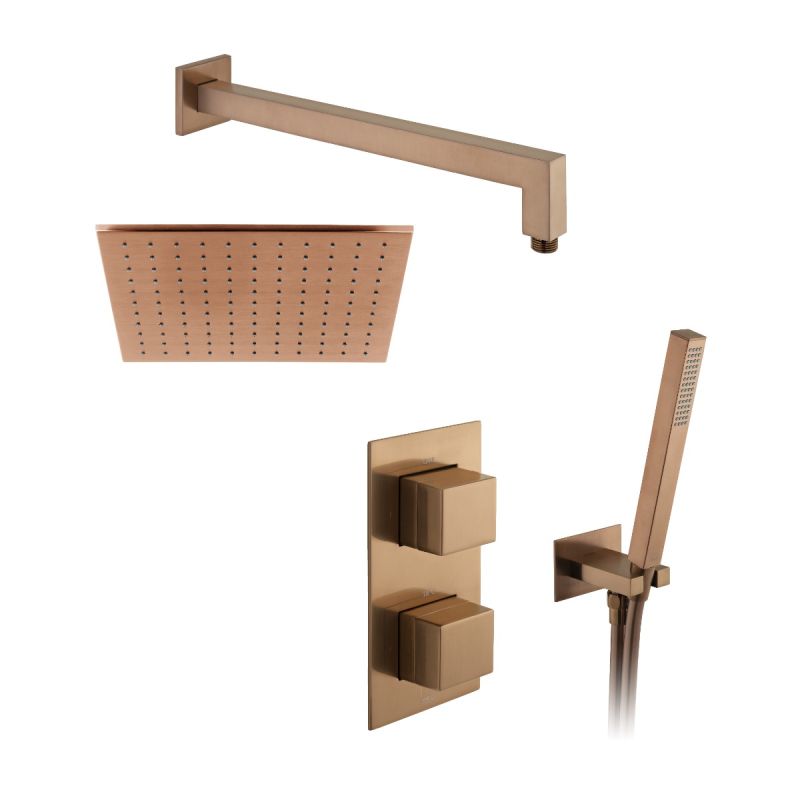 Tablet Notion Concealed Thermostatic Showering Package with Mini Kit, 2 Outlet