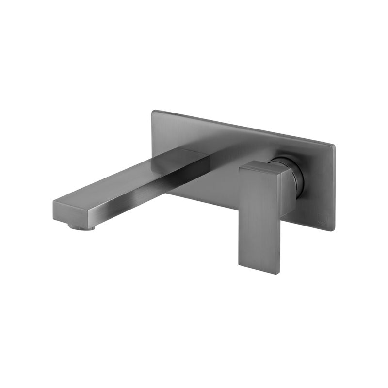 Notion Single Lever Wall Mounted Basin Mixer Tap, 180mm Spout