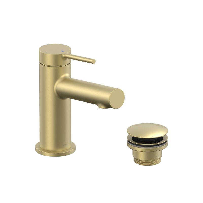 Safari Lever Mini Mono Basin Mixer Tap for Low Pressure System and Universal Basin Waste