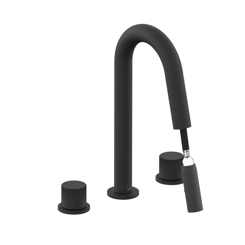 Safari Leverless Deck Mounted Basin Mixer with Pull Out Spout