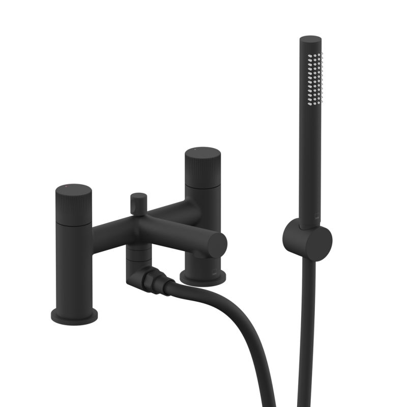 Safari Leverless Deck Mounted Bath Shower Mixer + Wall Mounted Shower Handset