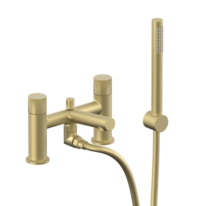 Safari Leverless Deck Mounted Bath Shower Mixer + Wall Mounted Shower Handset