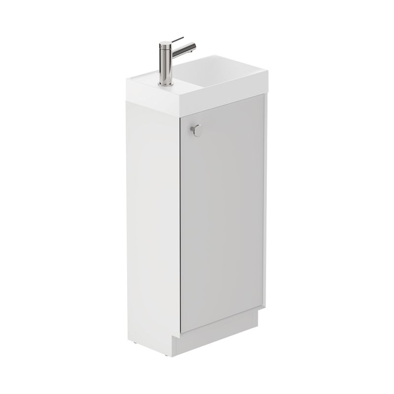 Safari Floor Mounted Cloakroom Unit, 400mm Left Pull