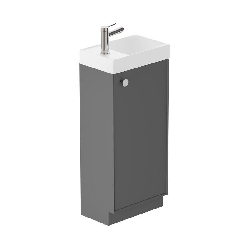 Safari Floor Mounted Cloakroom Unit, 400mm Left Pull