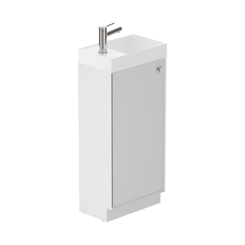Safari Floor Mounted Cloakroom Unit, 400mm Right Pull