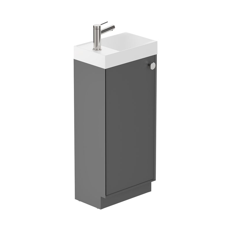 Safari Floor Mounted Cloakroom Unit, 400mm Right Pull