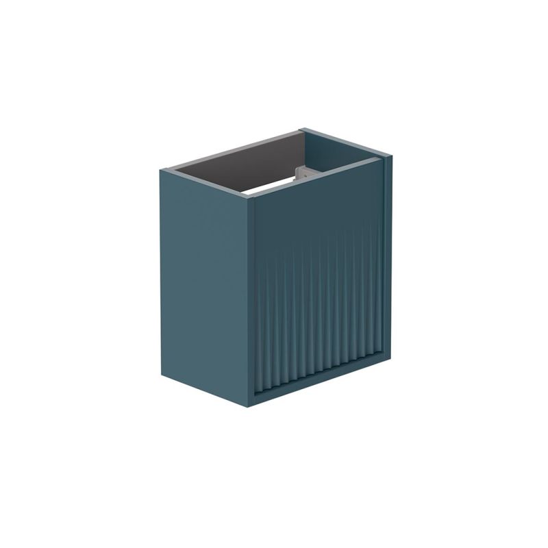 Safari Fluted Wall-Hung Cloakroom Unit, 400mm Left Pull