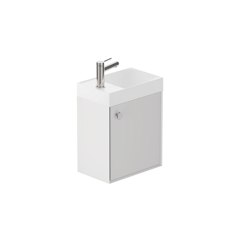 Safari Wall-Hung Cloakroom Unit, 400mm Left Pull