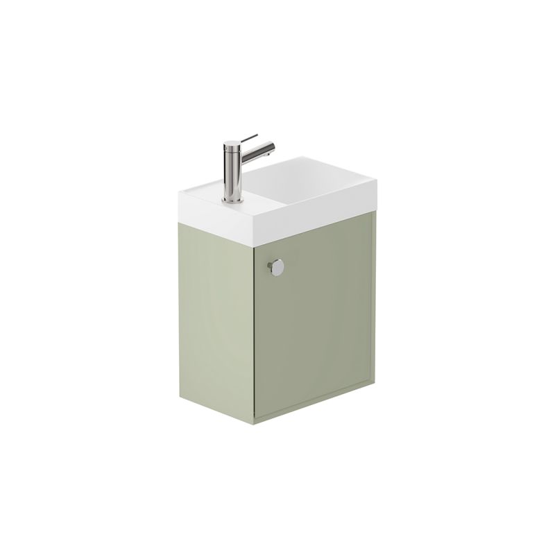 Safari Wall-Hung Cloakroom Unit, 400mm Left Pull