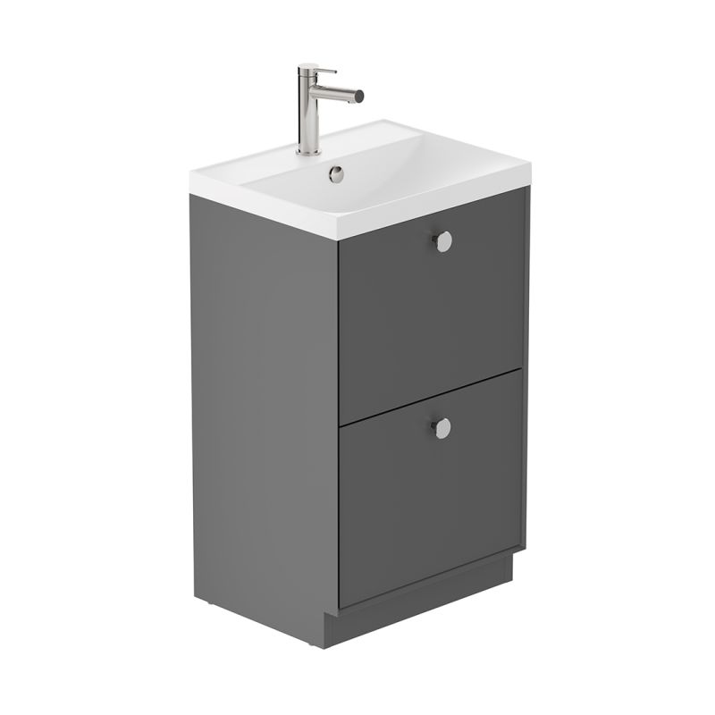 Safari Floor Mounted Vanity Unit, 500mm 