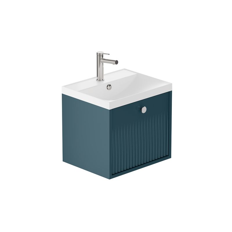Safari Fluted Wall-Hung Vanity Unit, 500mm