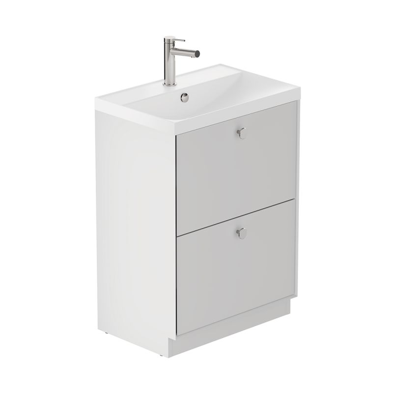 Safari Floor Mounted Vanity Unit, 600mm 