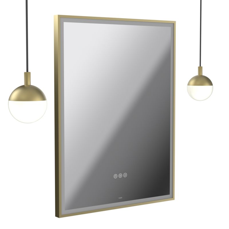 Safari 600mm Wireless Bathroom Mirror and Globe Pendant Light Package