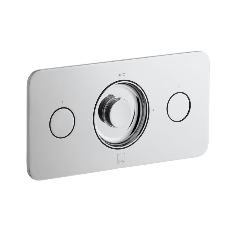 2 Button 2 Outlet Horizontal Concealed Thermostatic Valve