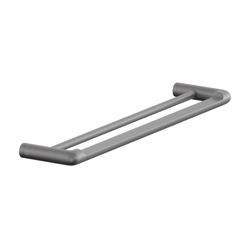 Zoo Brass Double Towel Rail, 600mm